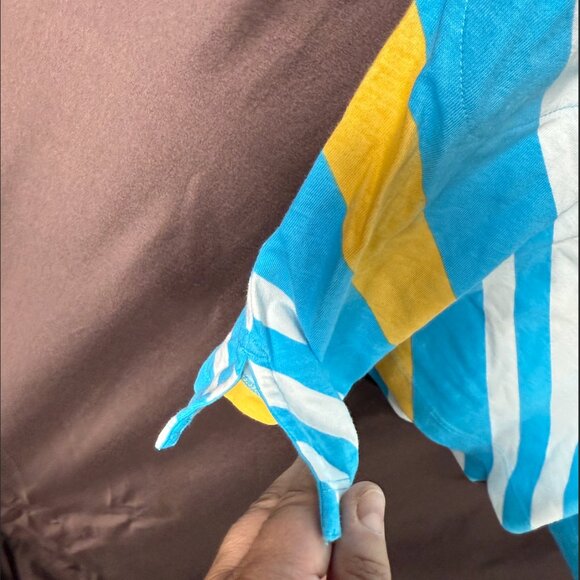 Lands'‎ End Women's 2X, L LONG Sleeveless Swim Cover-up Dress Cotton Jersey Tur - Picture 5 of 10